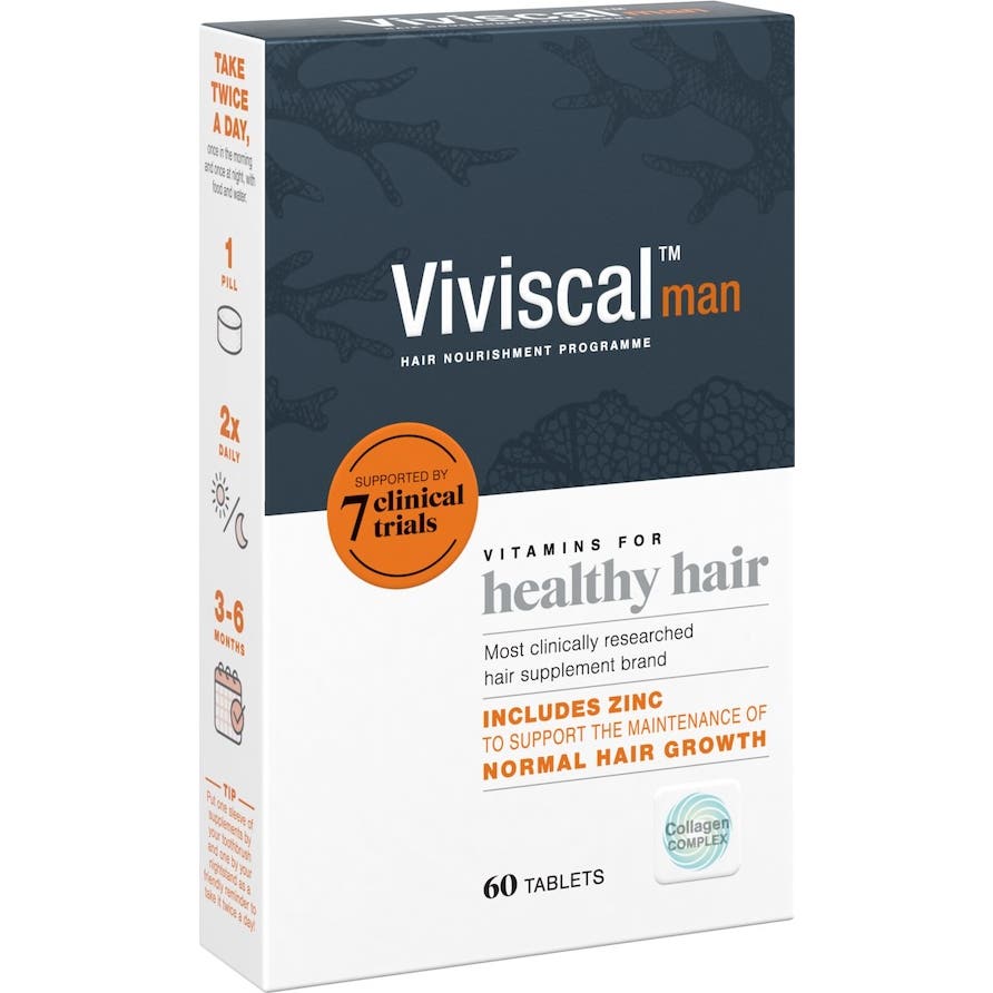 Viviscal Men Healthy Hair Fortalecedor del Cabello 60 comp