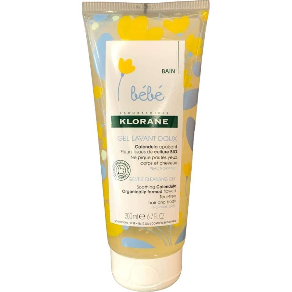 Klorane Bébé gel suave cuerpo y cabello 200ml