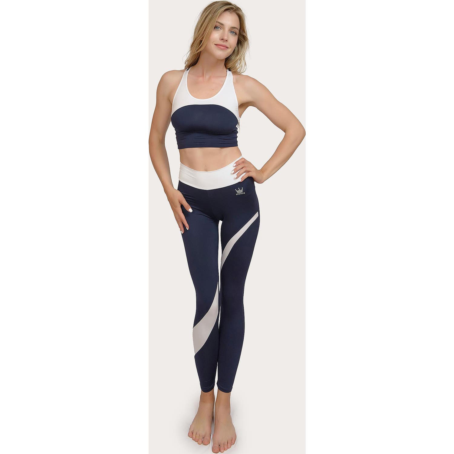Anaissa Legging Deportivo Abril Navy Talla L 1ud