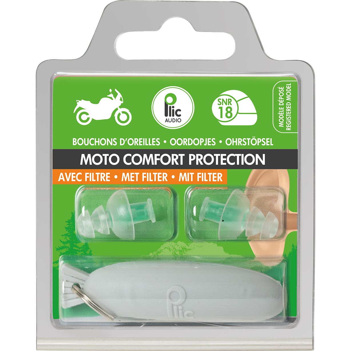 Plic Audio Tapones Filtro Especial Moto Comfort Protection 3uds