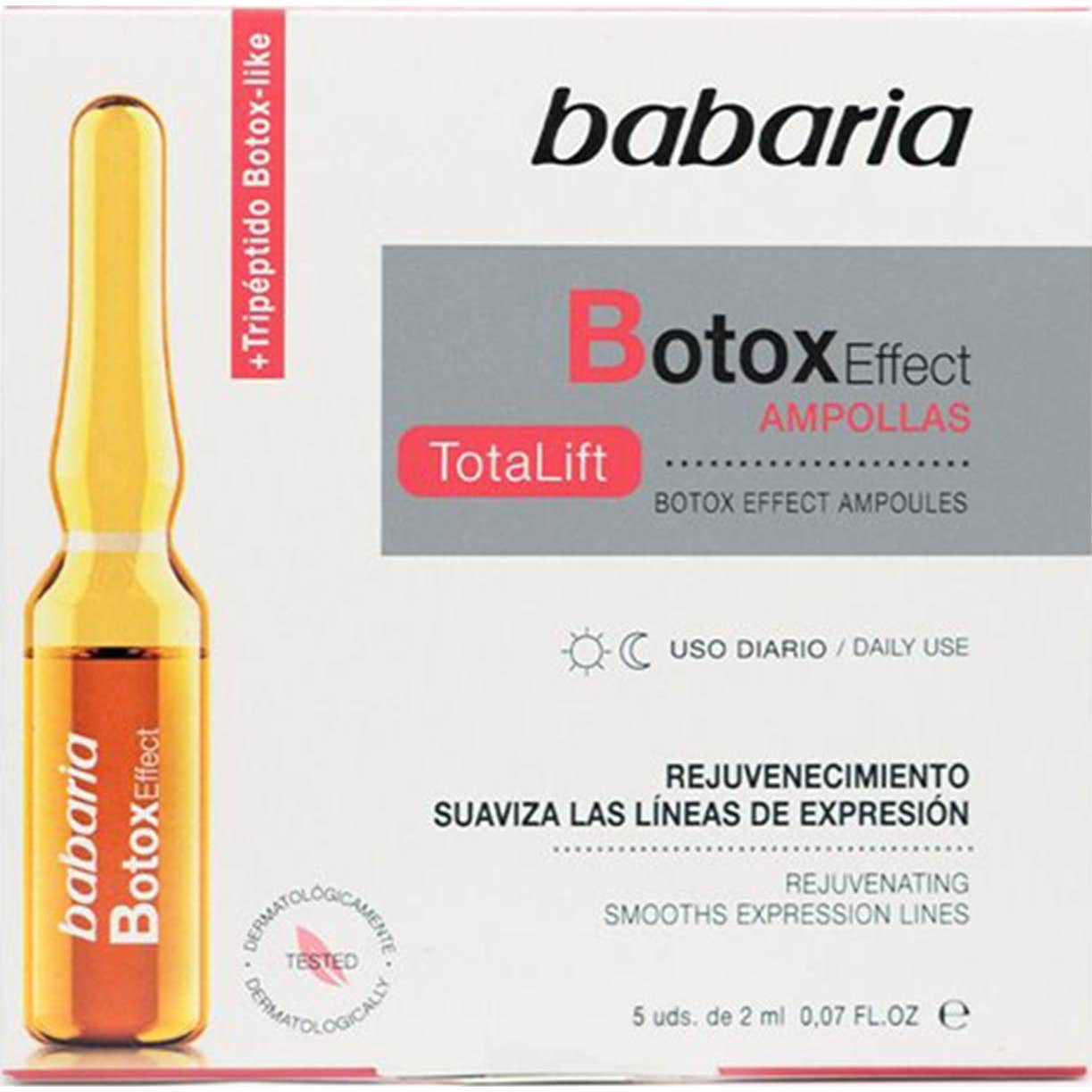 Babaria Ampollas Efecto Botox Rejuvenecimiento Uso Diario 5x2ml