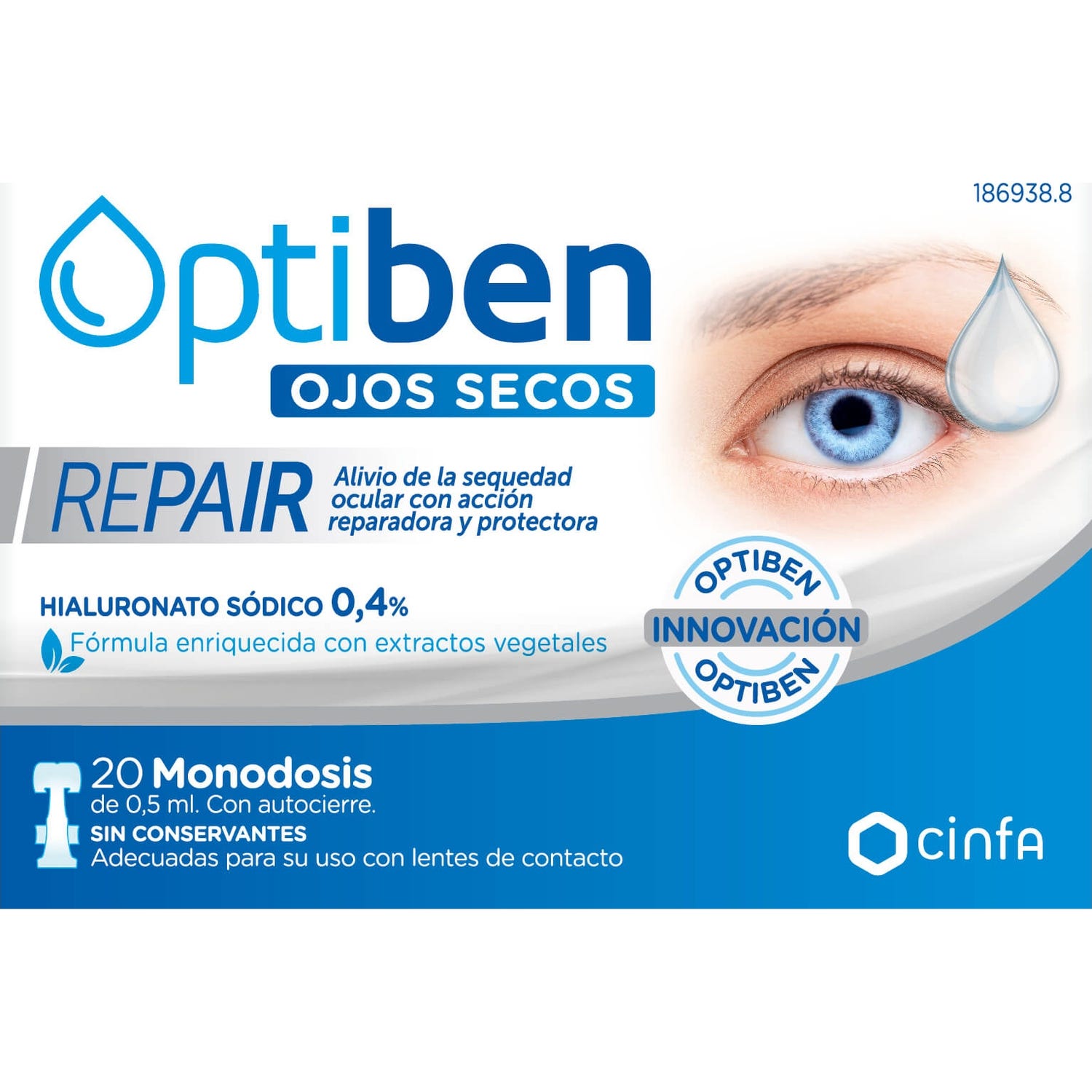 Optiben Ojos Secos Repair 20uds
