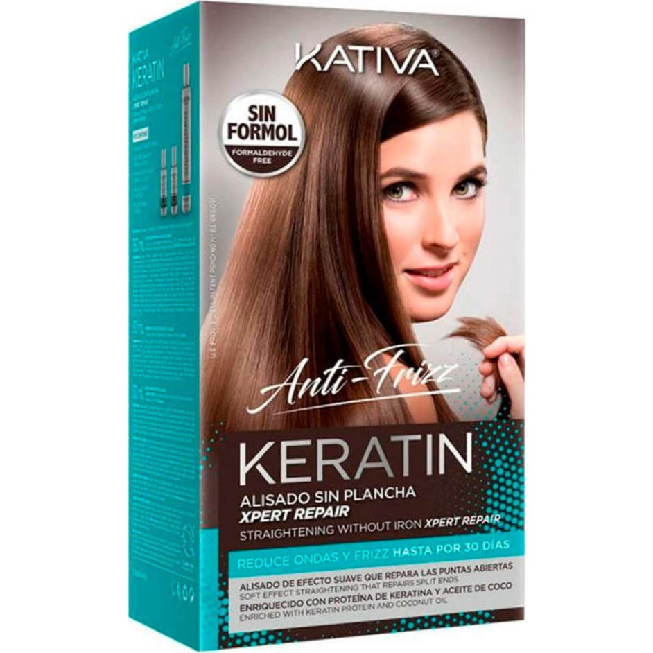 Kativa Keratin Anti-Frizz Alisado Sin Plancha Repara Puntas