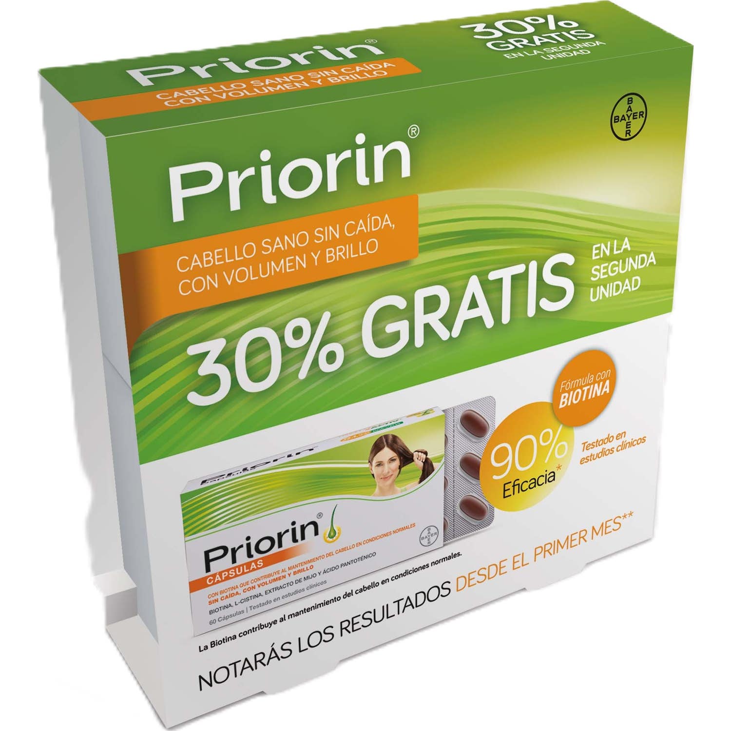 Priorin Cápsulas Anticaída 2x60caps
