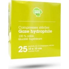 Marca Verde Compresas Absorbentes 10x10 cm Bolsa 10x2 uds