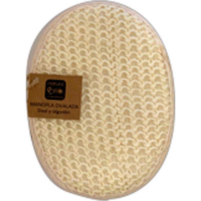 NaturaBIO Cosmetics Manopla Ovalada Sisal y Algodon 1 ud