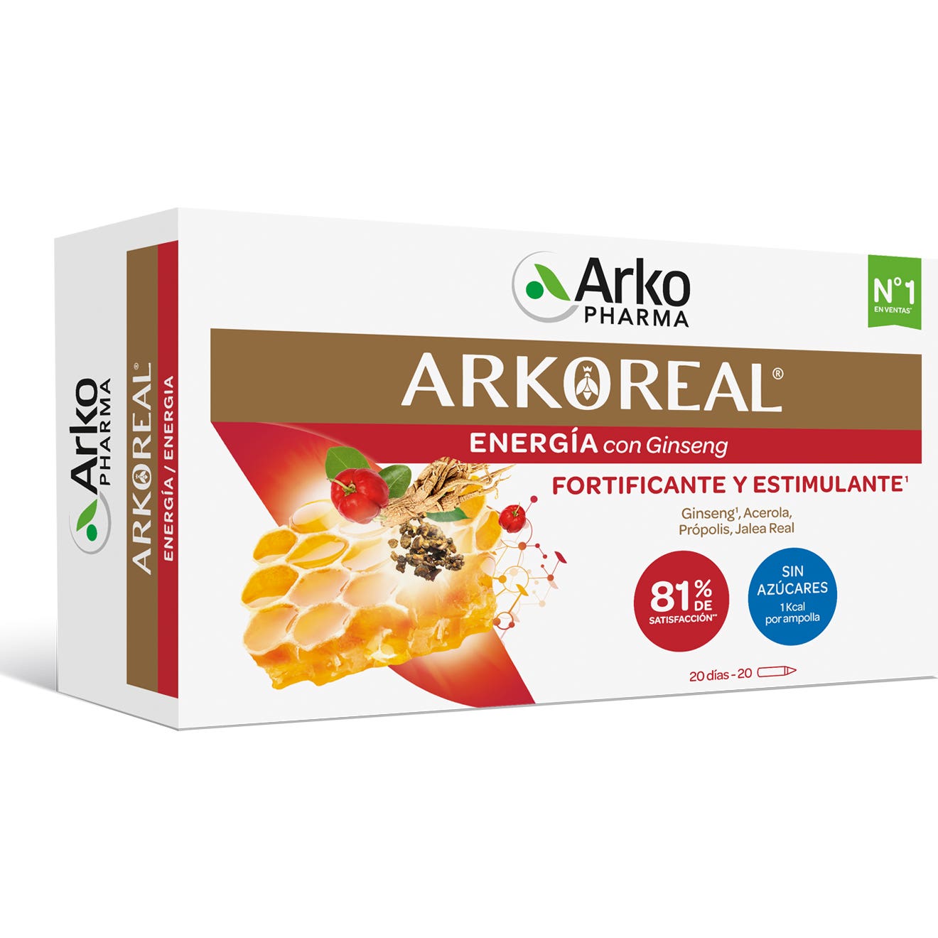 Arkopharma Arkoreal Jalea Real Ginseng Sin Azúcar 20ampollas