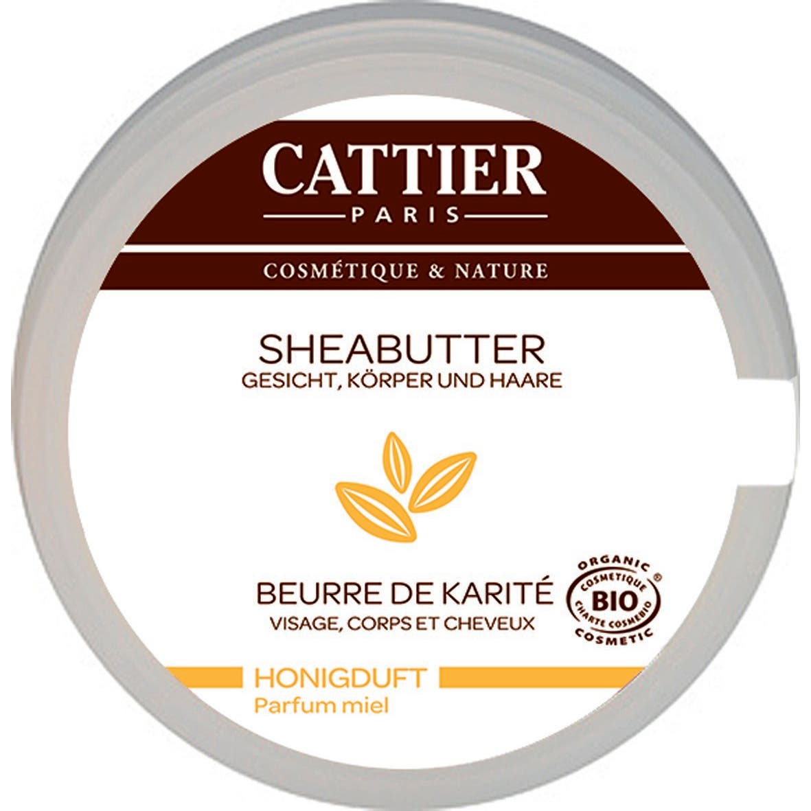 Mantequilla de karité Cattier Mantequilla de karité aromatizada con miel 100 g