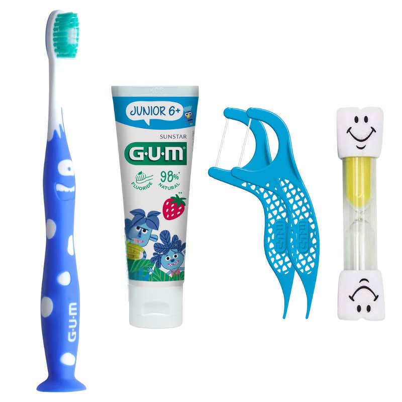 GUM Monstruos Pack Neceser Junior 6+ Cuidado Dental
