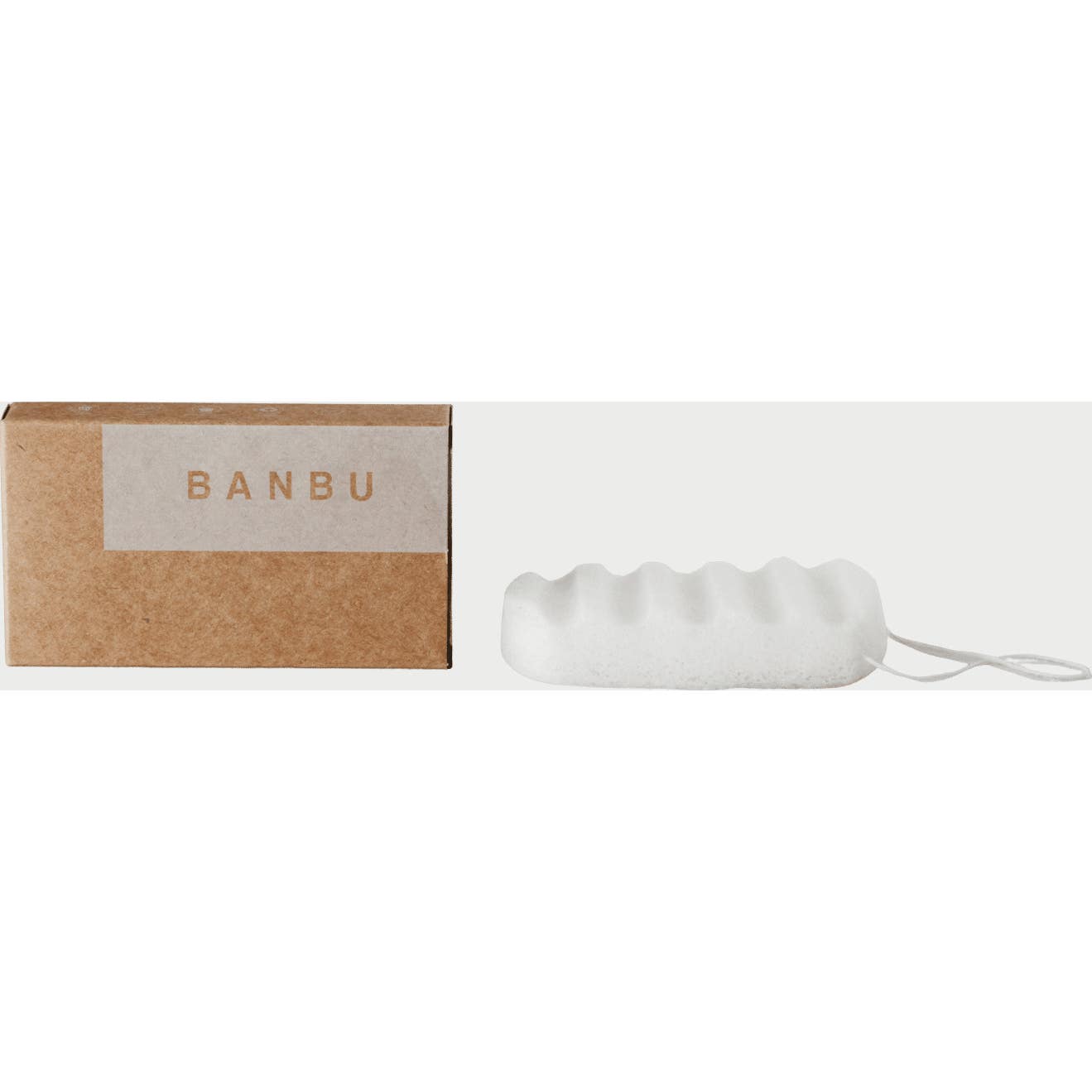 Banbu Esponja Konjac Blanca Cuadrada 1ud