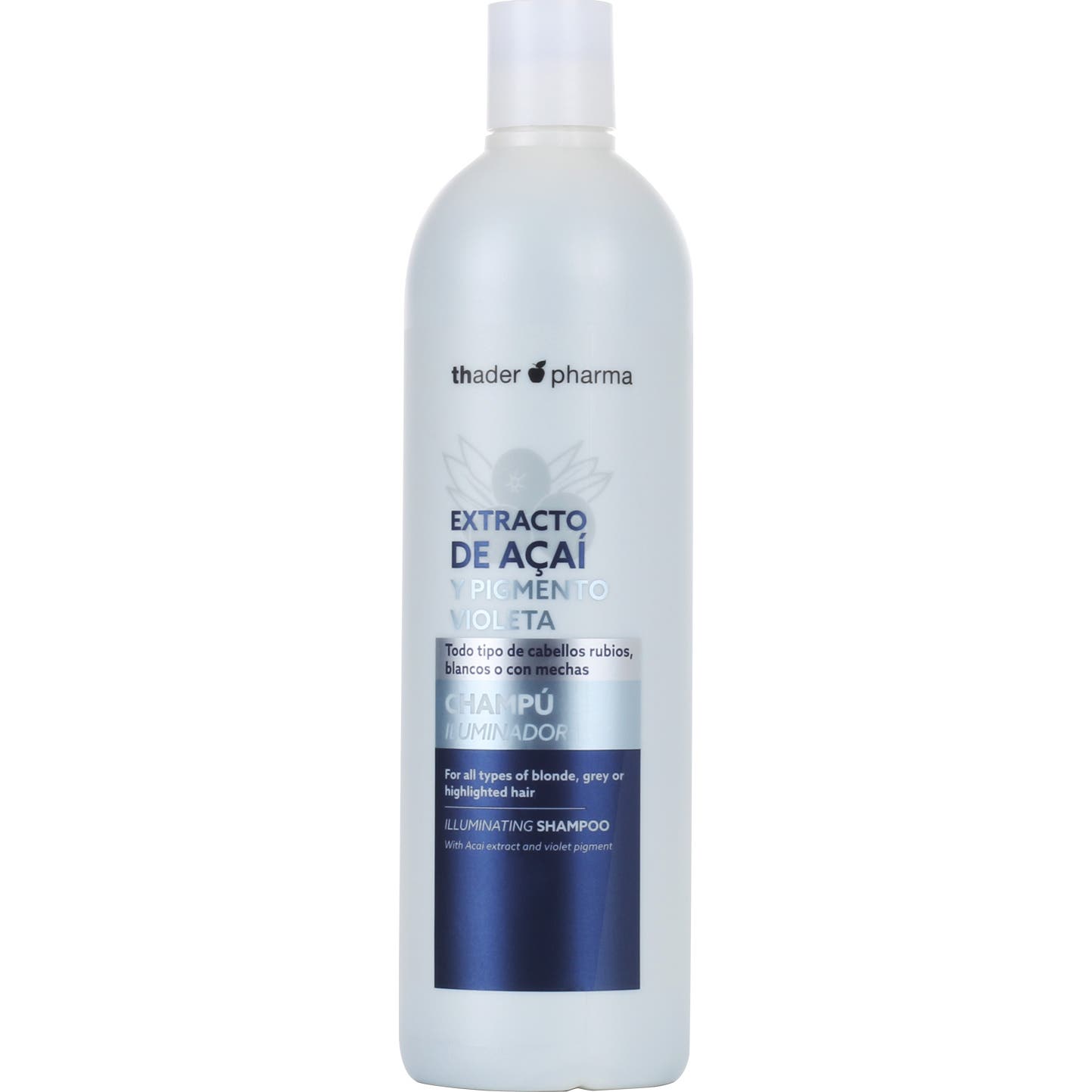 Thader Pharma Champú Iluminador Extracto de Açaí y Pigmento Violeta 750 ml