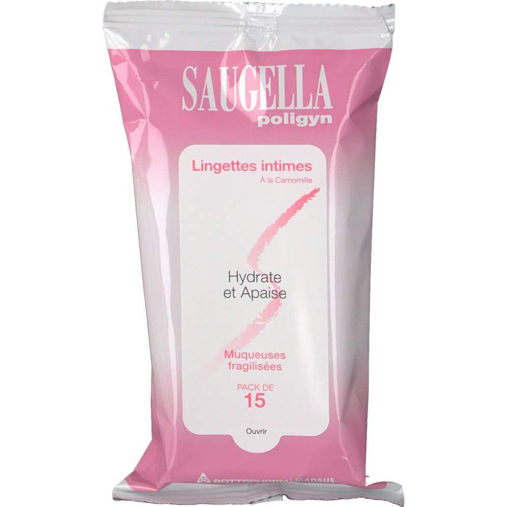 Saugella Poligyn Lingettes Intimes 15uds