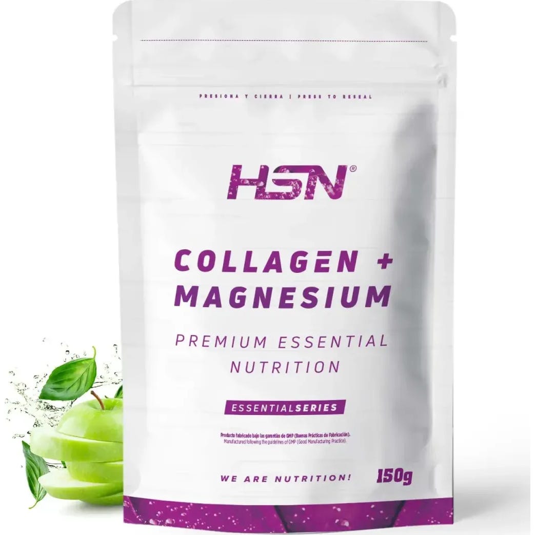 HSN Colágeno Hidrolizado + Magnesio 2.0 en Polvo Manzana 150g