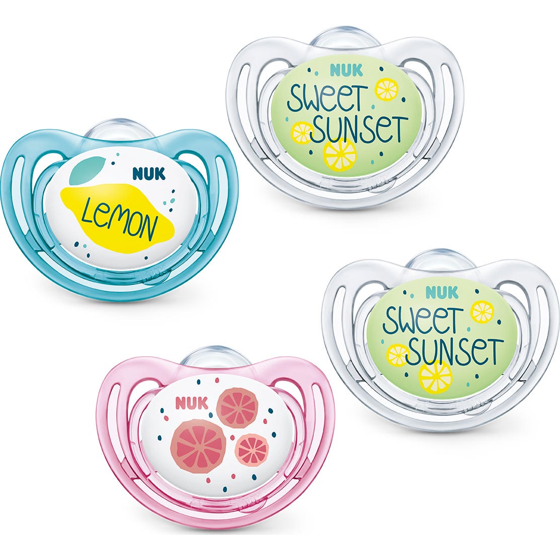 Nuk Chupete silicona Fruits Day&Night 18-36 Meses 2 Unidades