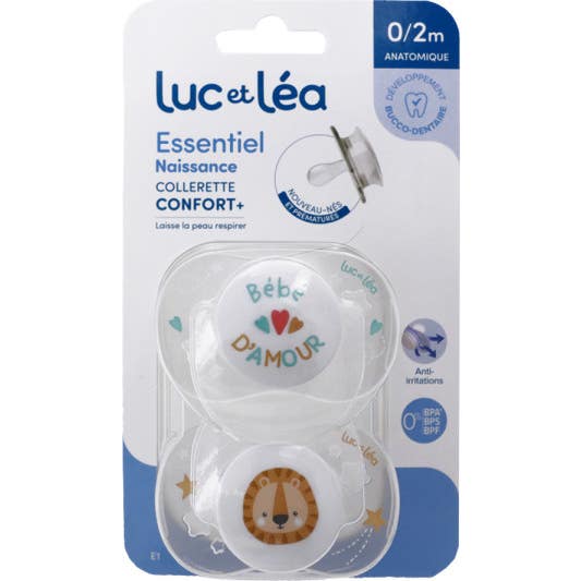 Luc Et Léa Essentiel Duo E1 Chupete Recién Nacido 0-2 M 2 uds