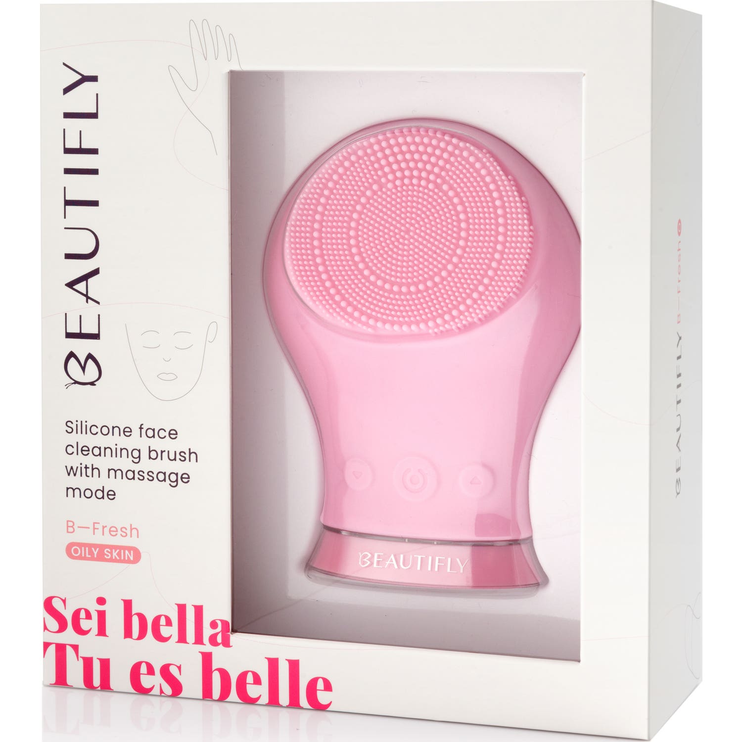 Beautifly B-Fresh Only Skin Pink Cepillo Facial 1ud