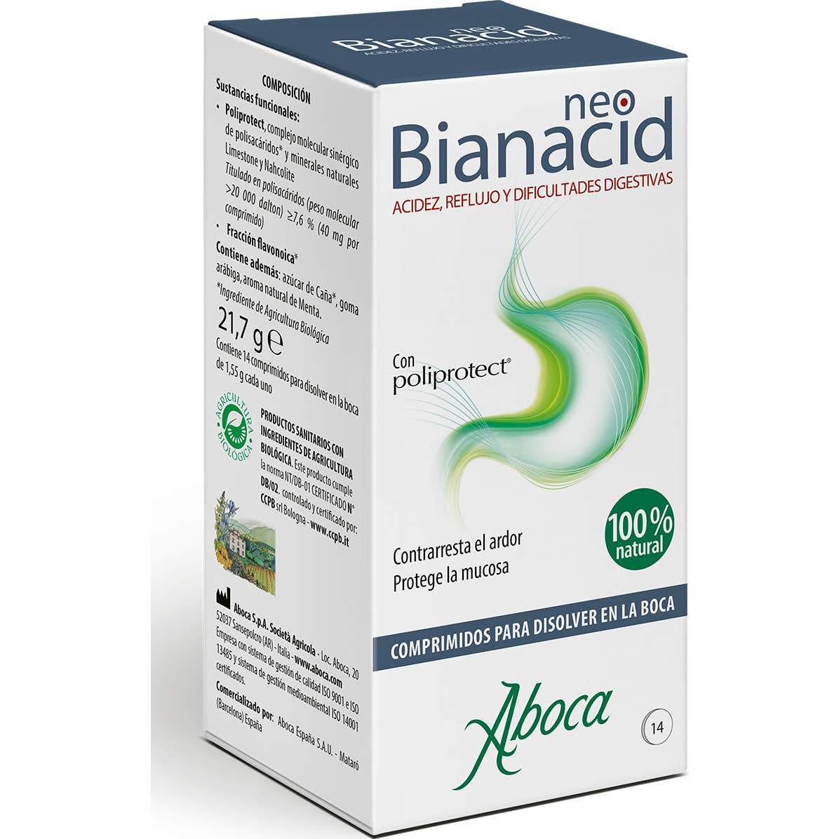 Aboca NeoBianacid Sabor Menta 14comp