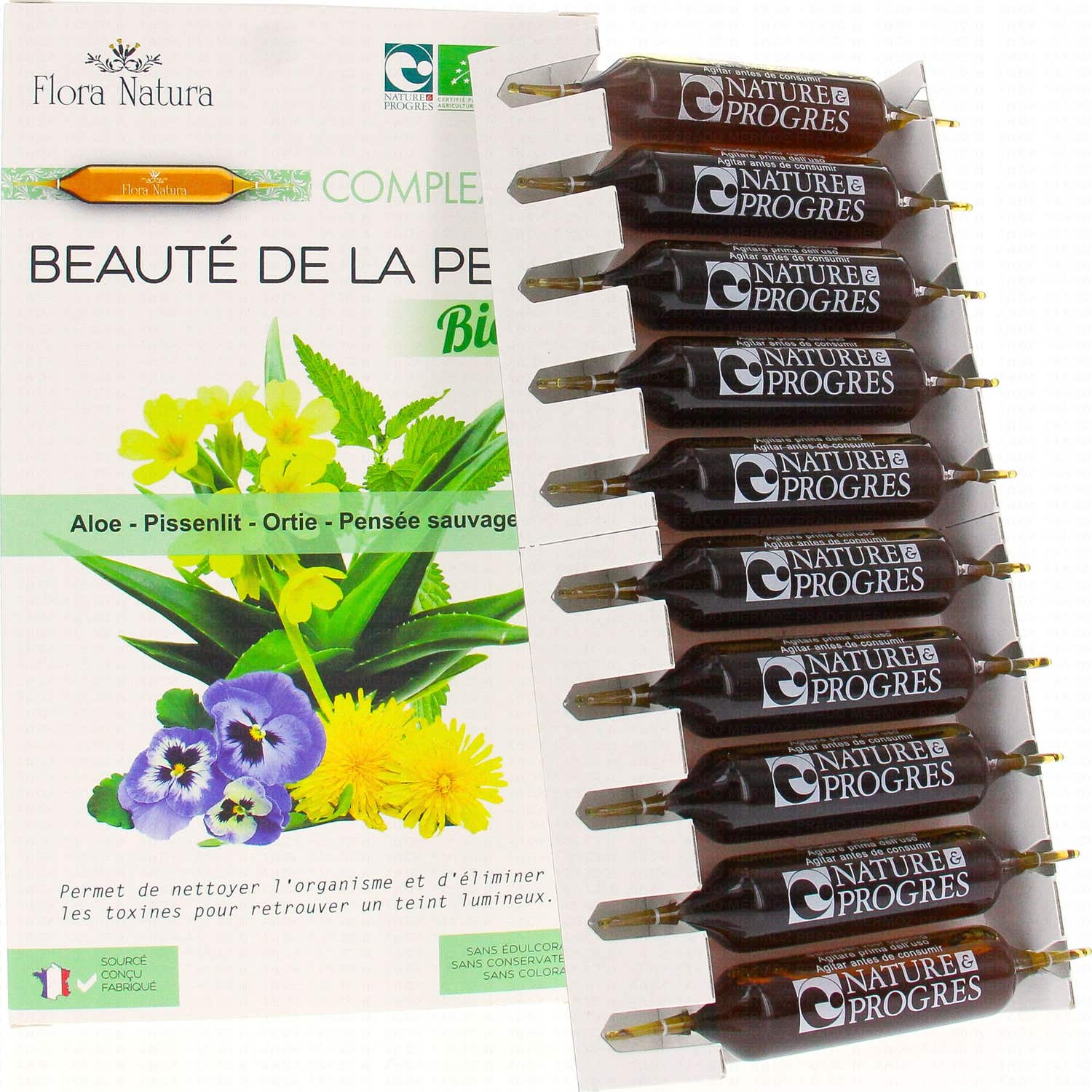 Flora Natura Complejo Belleza para la Piel Ampollas 20x15ml