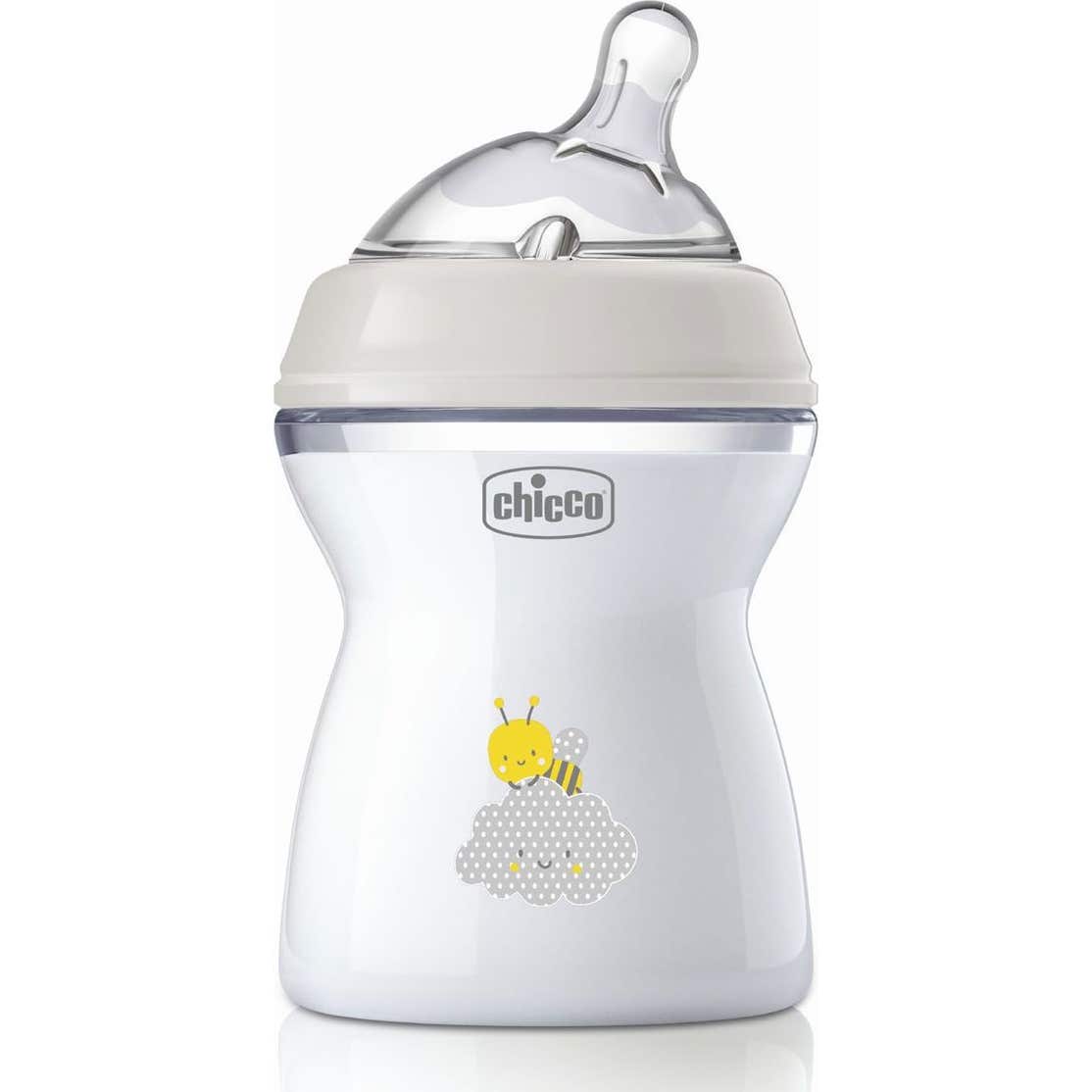 Chicco Biberón Natural Feeling 2M+ Gris 250ml
