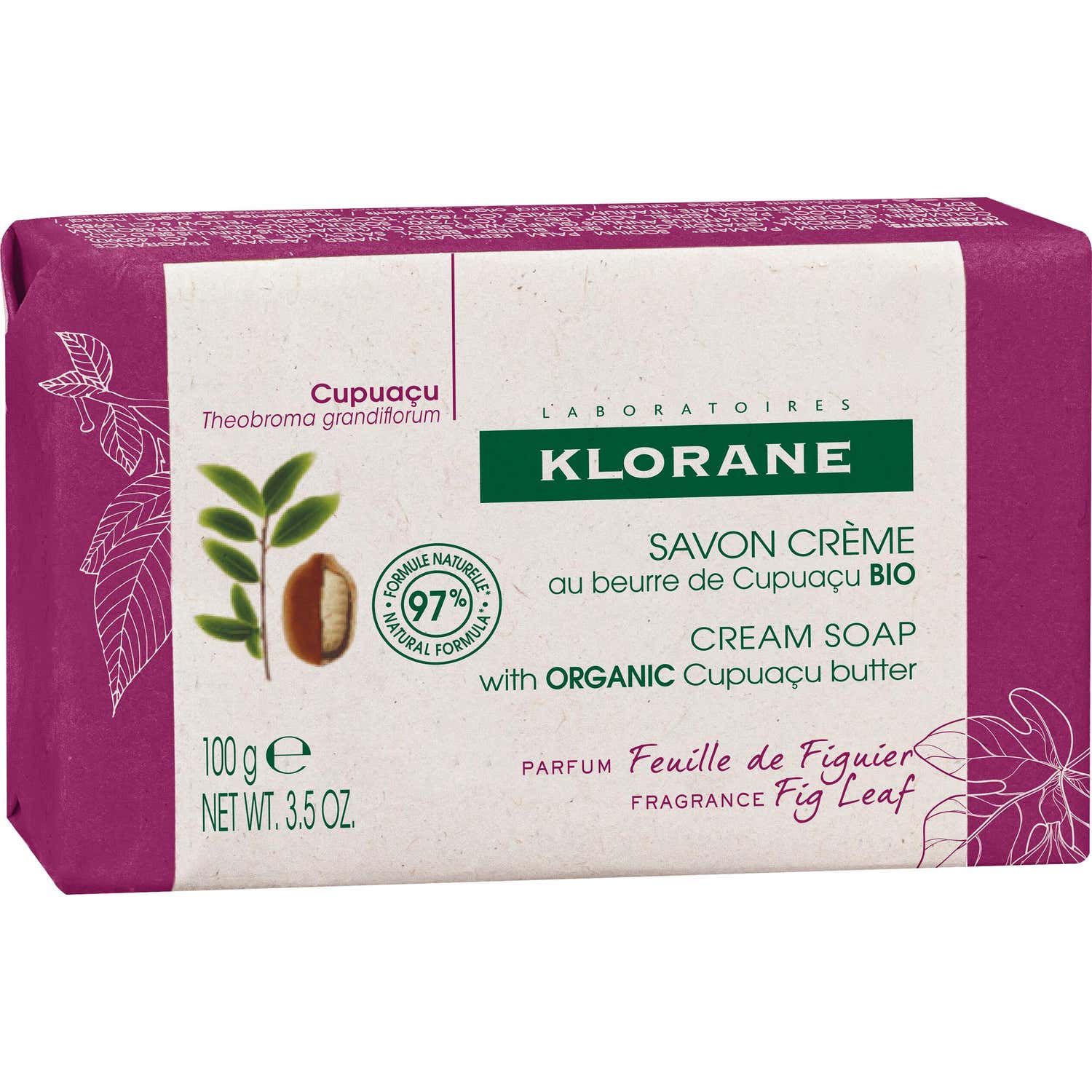 Klorane Jabón Crema Hoja De Higuera 100 gr