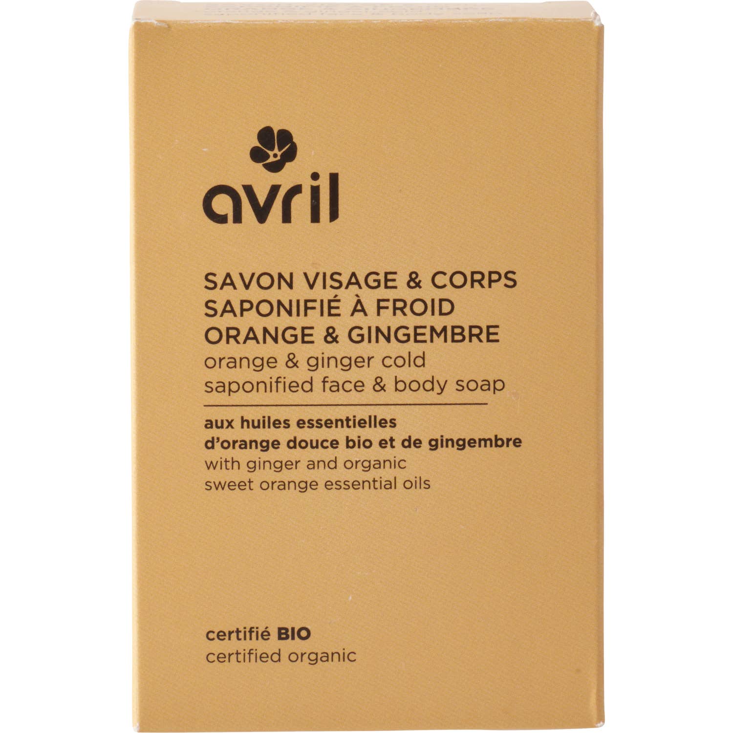 Avril Jabón Facial & Corporal en Frío Naranja & Jengibre 100 gr