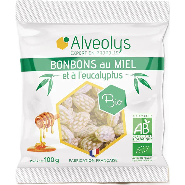 Caramelos de eucalipto con miel de Alveolys
