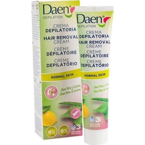 Daen Crema Depilatoria Aloe Vera y Limón Piel Normal 125 ml