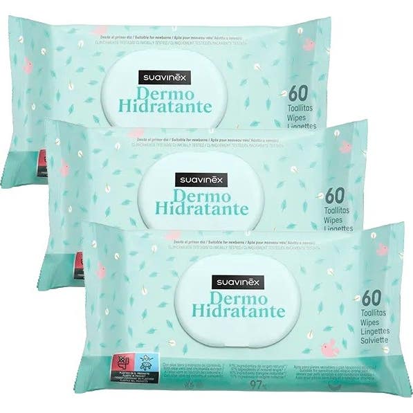 Suavinex Toallitas Húmedas Dermohidratantes Pack 180uds