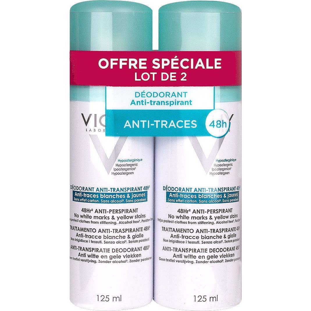 Vichy Desodorante Antitranspirante Antimanchas 48h Spray 2x125ml