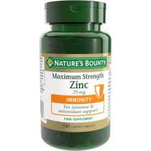 Nature's Bounty Máxima Potencia Zinc 25 Mg. 100 Comp.