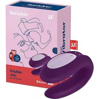 Satisfyer Double Joy con App Oro & Morado 1ud