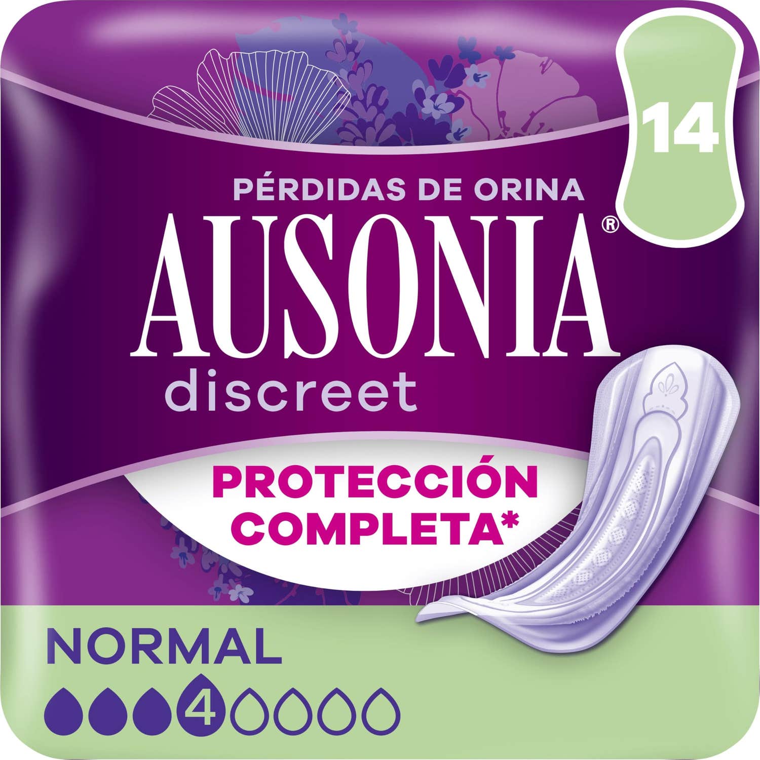Ausonia Discreet Normal 14uds