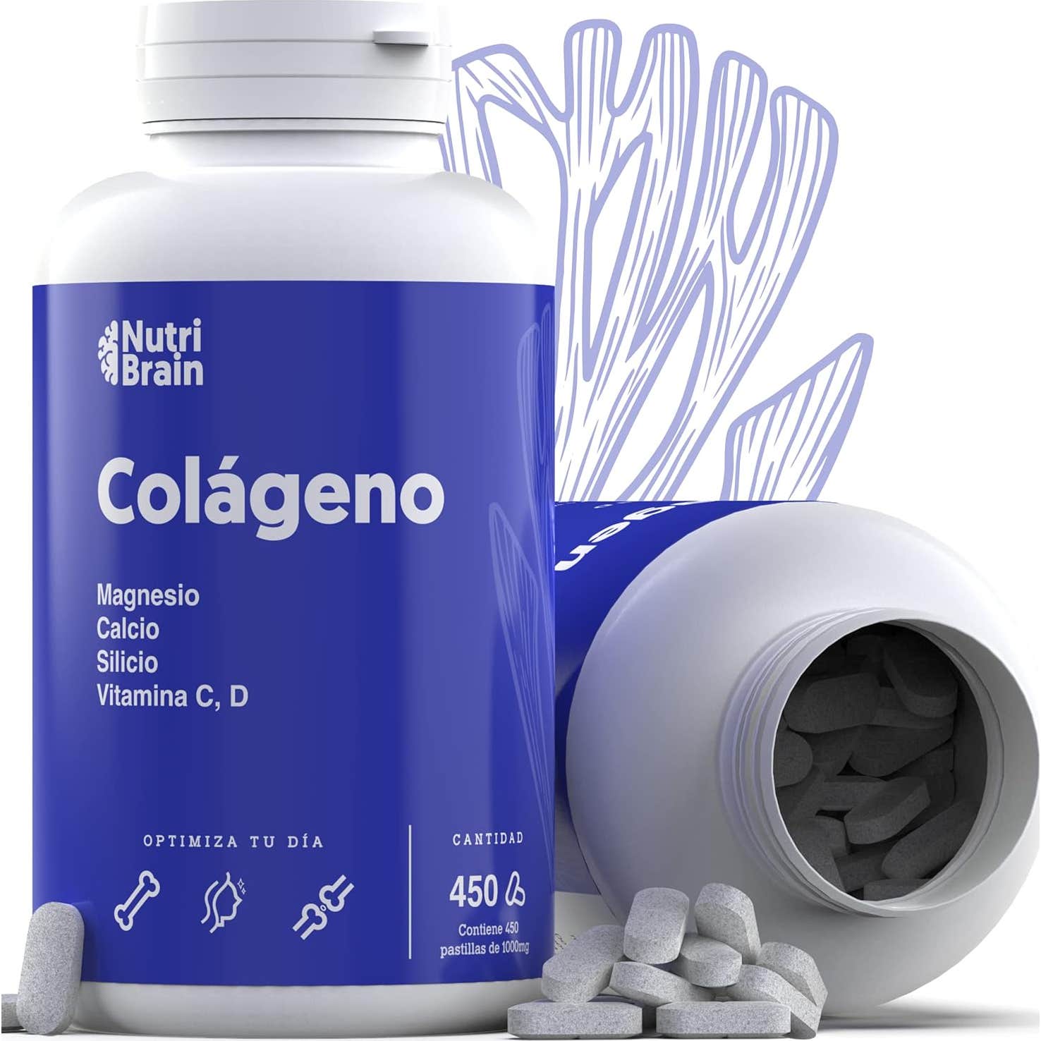 NutriBrain Colágeno Natural Hidrolizado Tamaño XXL 450comp