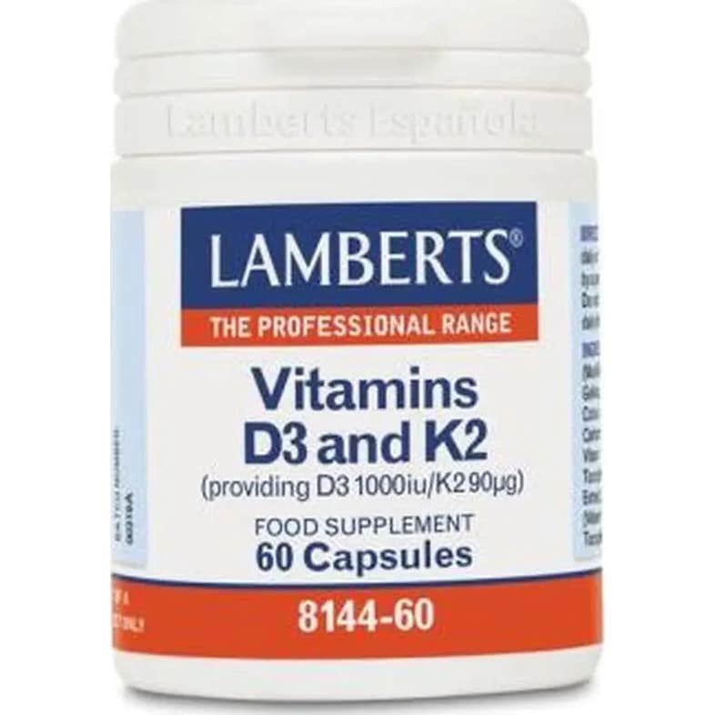 Lamberts Vitamina D3 1000 Ui Y K2 90 Μg 60Caps