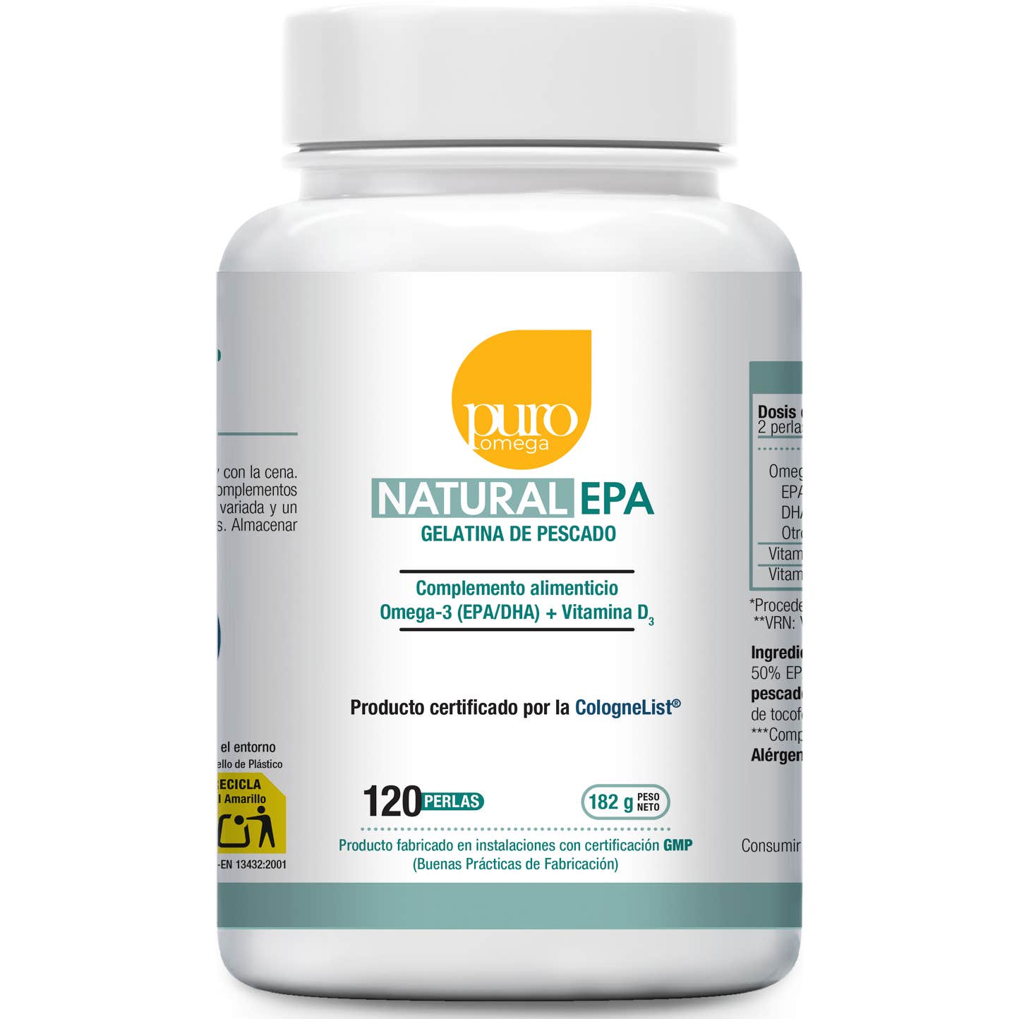 Puro Omega Natural EPA 120 perlas