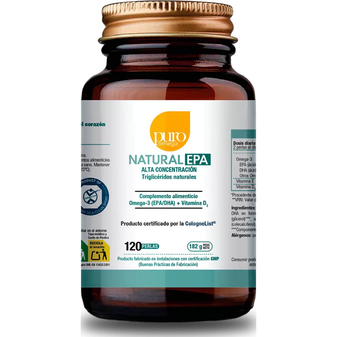 Puro Omega Natural Epa 120 Perlas