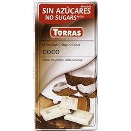 Torras Chocolate Blanco Coco 75 g