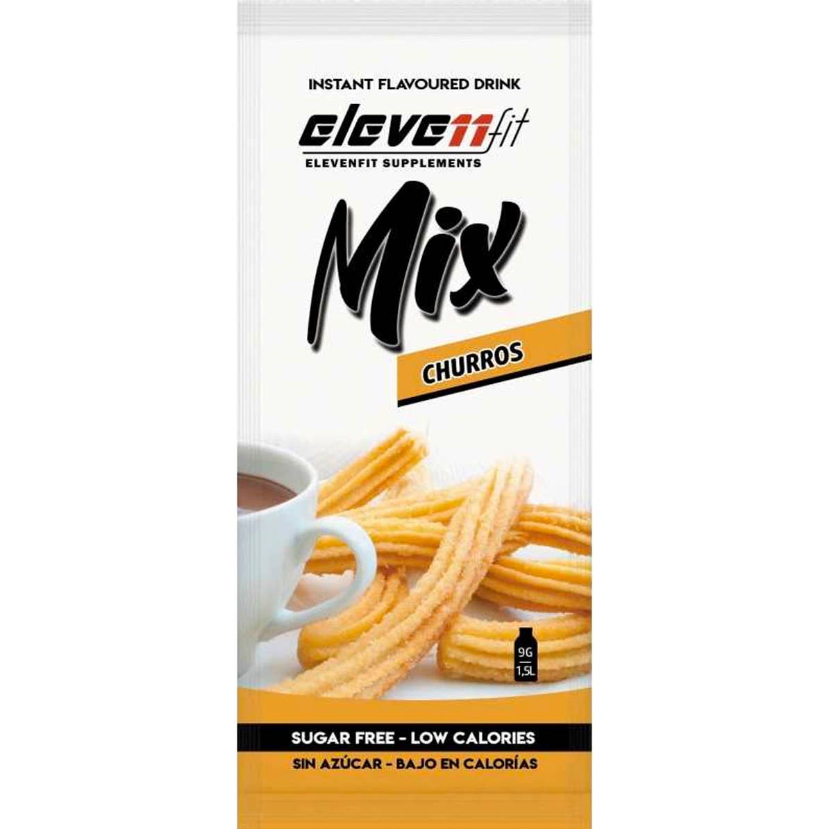 Elevenfit Mix Churros Bebida Instantánea Sin Azúcar 9 g
