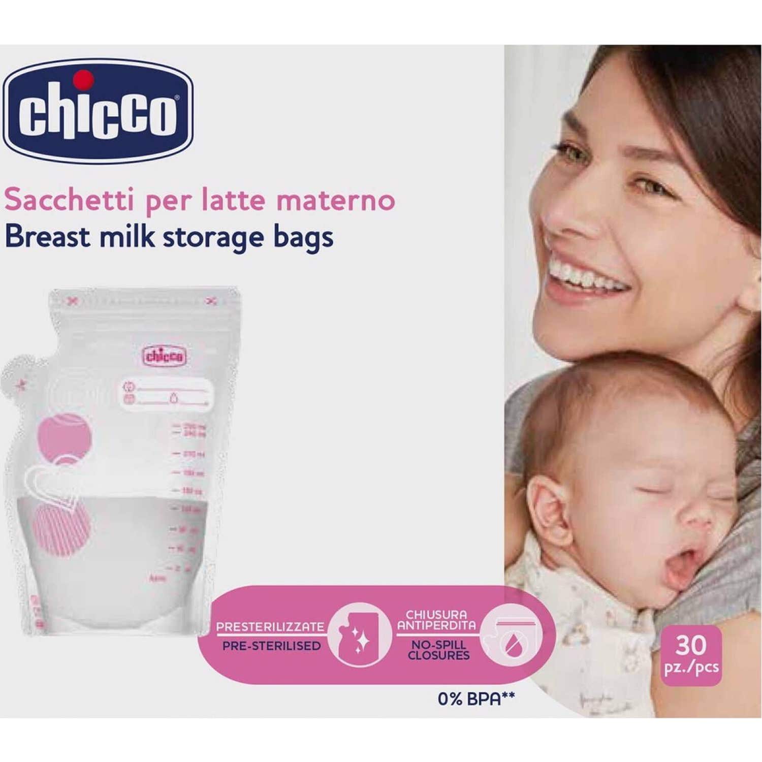 Chicco Bolsas para Leche Materna 30uds