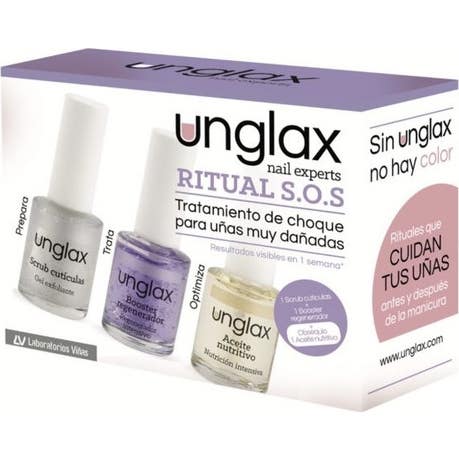 Unglax Pack Ritual SOS Tratamiento de Choque Uñas Muy Dañadas