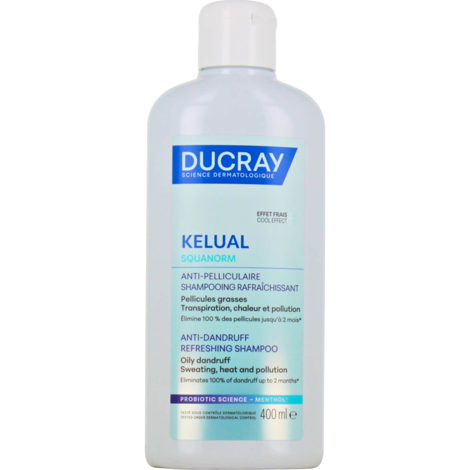 Ducray Kelual Squanorm Champú Refrescante Mentol 400 ml