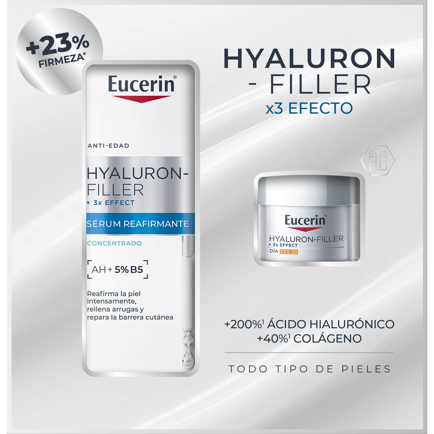 Eucerin Antiedad Firming Sérum 3D + Crema Día FPS 30 20 ml