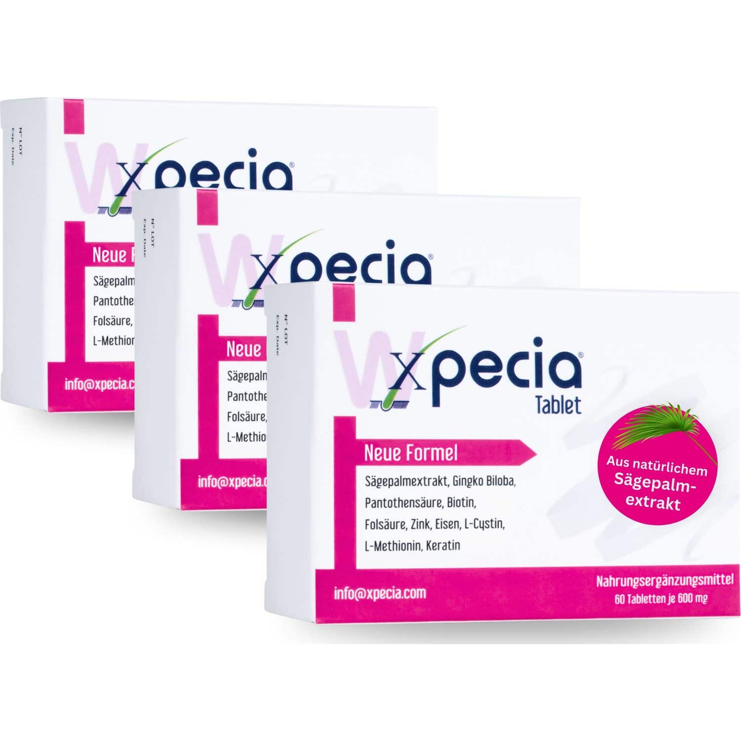 Xpecia Tablet New Formula Hair Mujeres 3x60 Tabletas | Natural Doctor