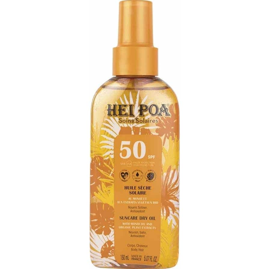 Hei Poa Monoi Aceite Seco Alta Protección SPF50 150ml
