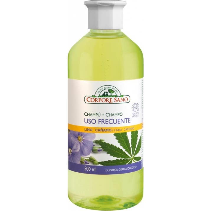 Corpore Sano Champú Uso Frecuente Lino y Cañamo 500 ml