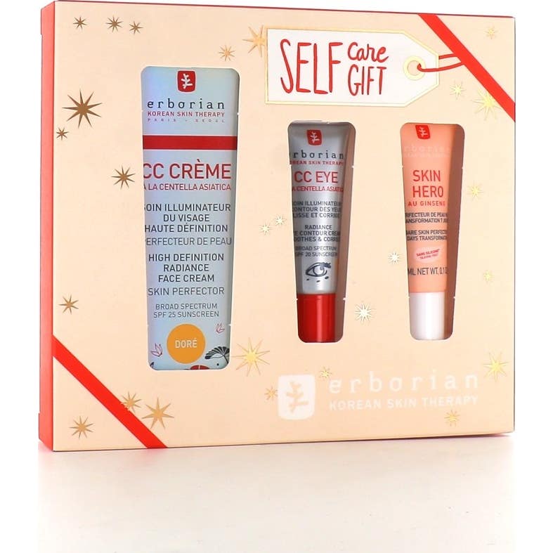 Erborian Self Care Gift Kit Cc Cream Doré + Cc Eye + Skin Hero 1ud