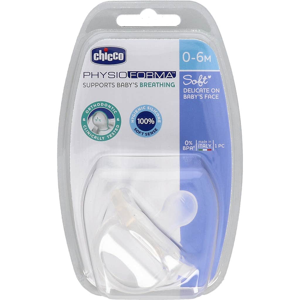Chicco® Physiosoft chupete silicona todogoma anatómico 0M+ 1ud