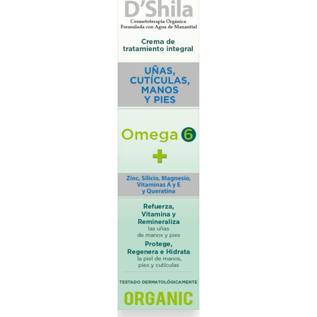 D´Shila Crema Manos Uñas Omega 6 250 Ml - Imagen 3