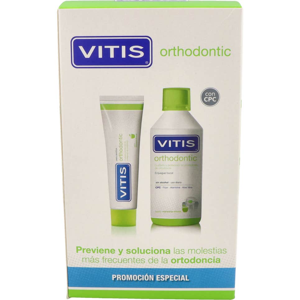 Vitis Orthodontic Dentífrico 100ml + Colutorio 500ml