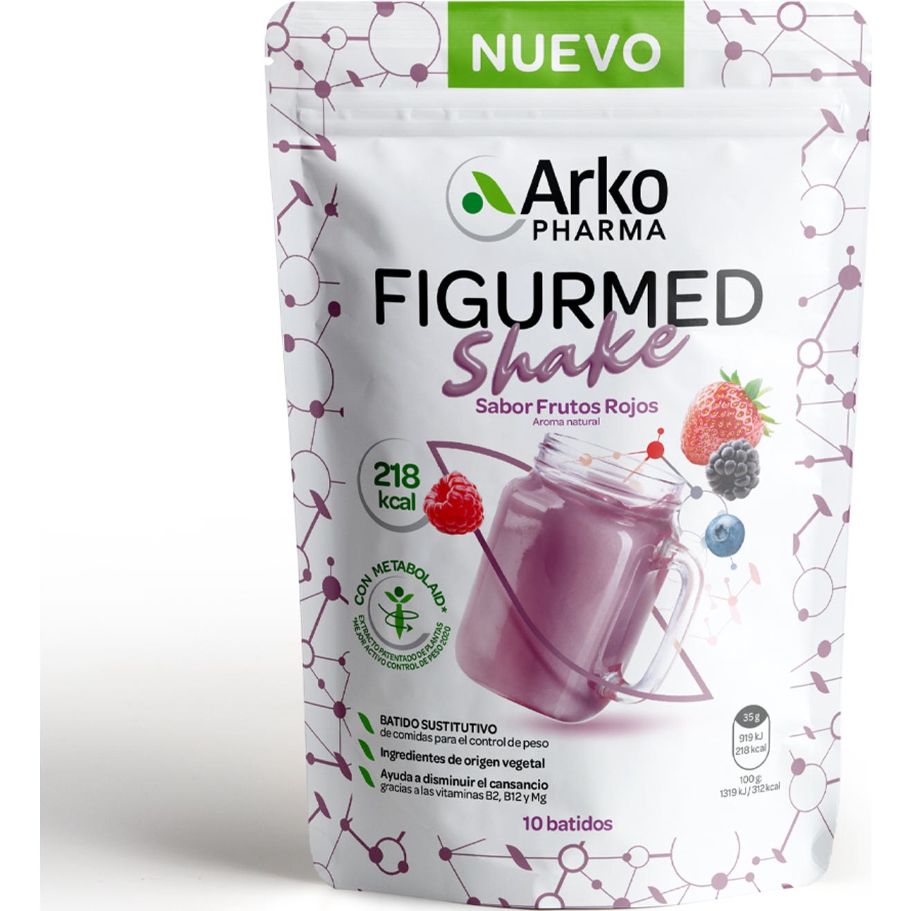 Arkopharma Figurmed Shake Frutos Rojos 350g
